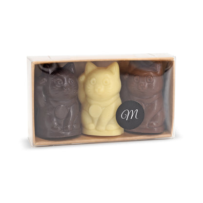 3 chats porte-bonheur