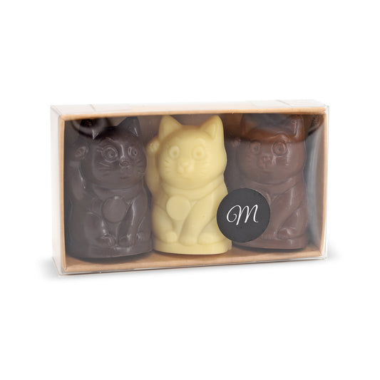 3 chats porte-bonheur