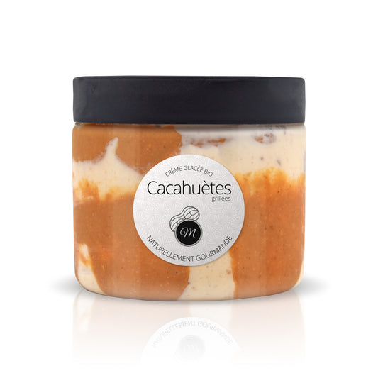 Crème glacée - Cacahuètes grillées