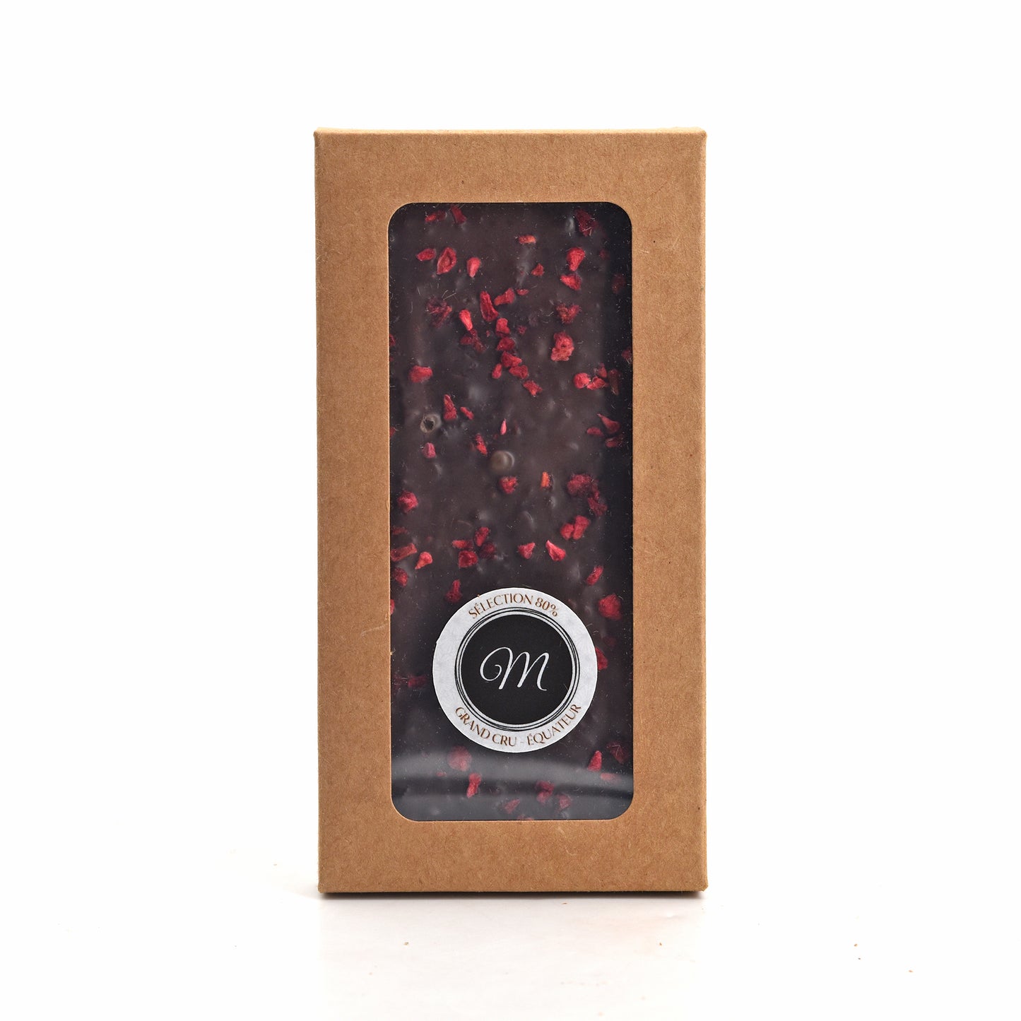Tablette Grand Cru Gourmande Noir - Équateur 80% - Framboises