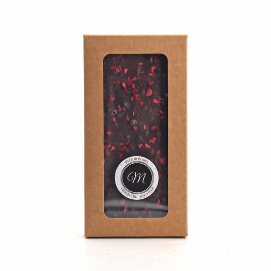 Tablette Grand Cru Gourmande Noir - Équateur 80% - Framboises