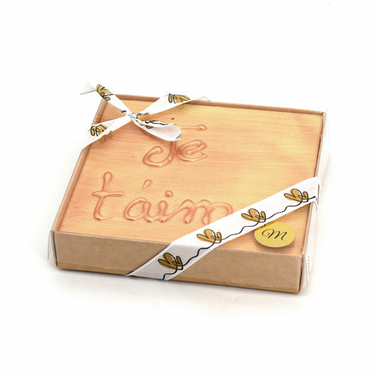 Tablette "Je t'aime" - Blanc