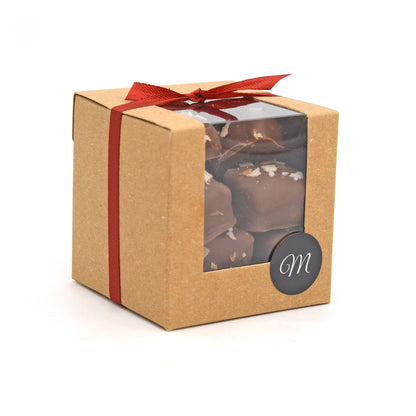 Carrés pralinés lait - Brisures de biscuits