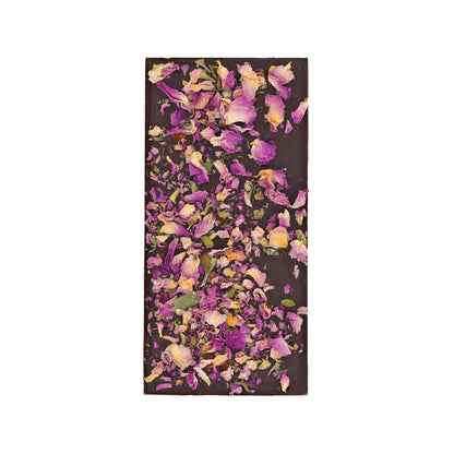 Tablette Chocolat Noir & Pétales de roses