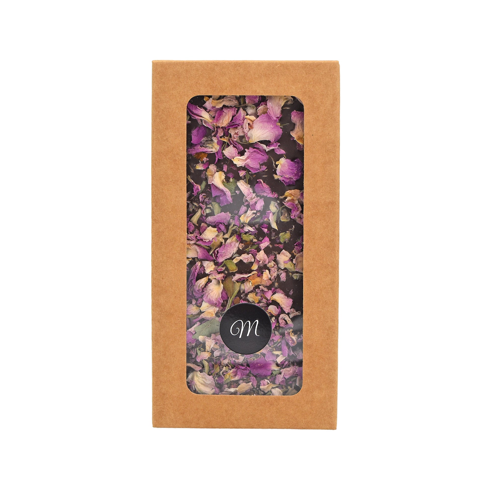 Tablette Chocolat Noir & Pétales de roses