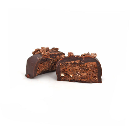 Carrés pralinés noir 80%